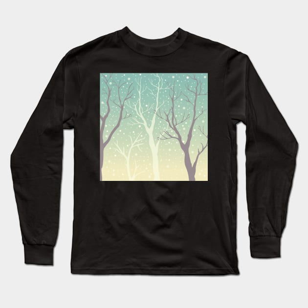 Winter Forest Long Sleeve T-Shirt by Creative Meadows